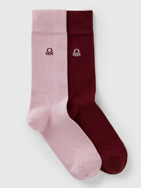 Two pairs of high socks