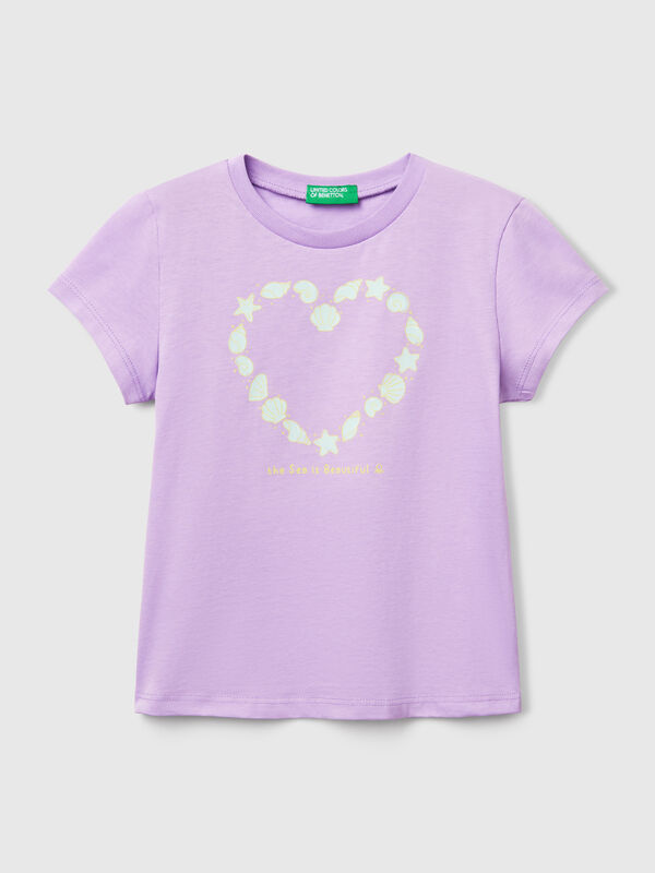 T-shirt with neon print Junior Girl