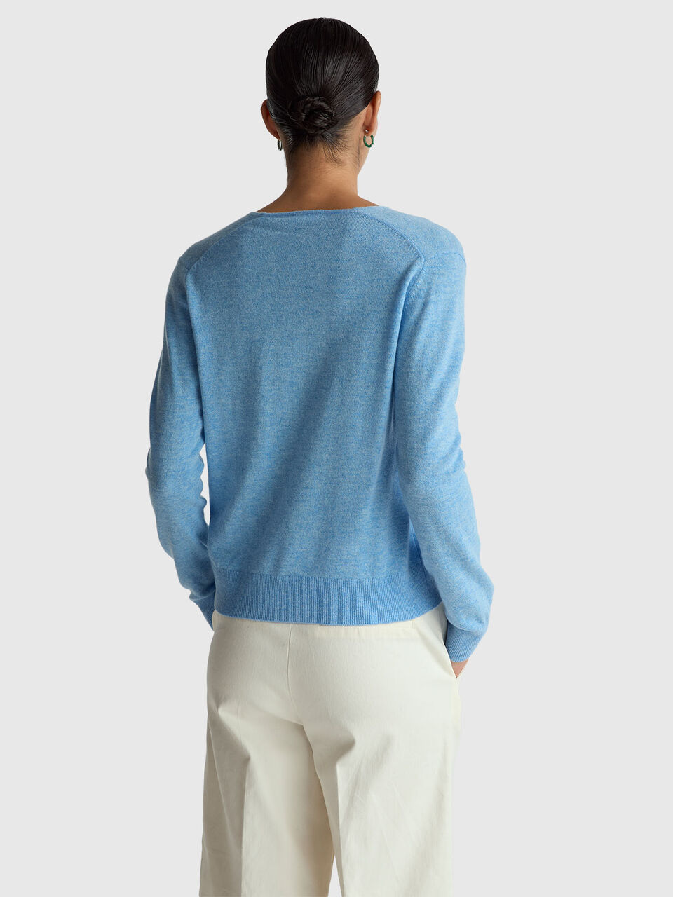 V NECK SWEATER L/S Women image number null