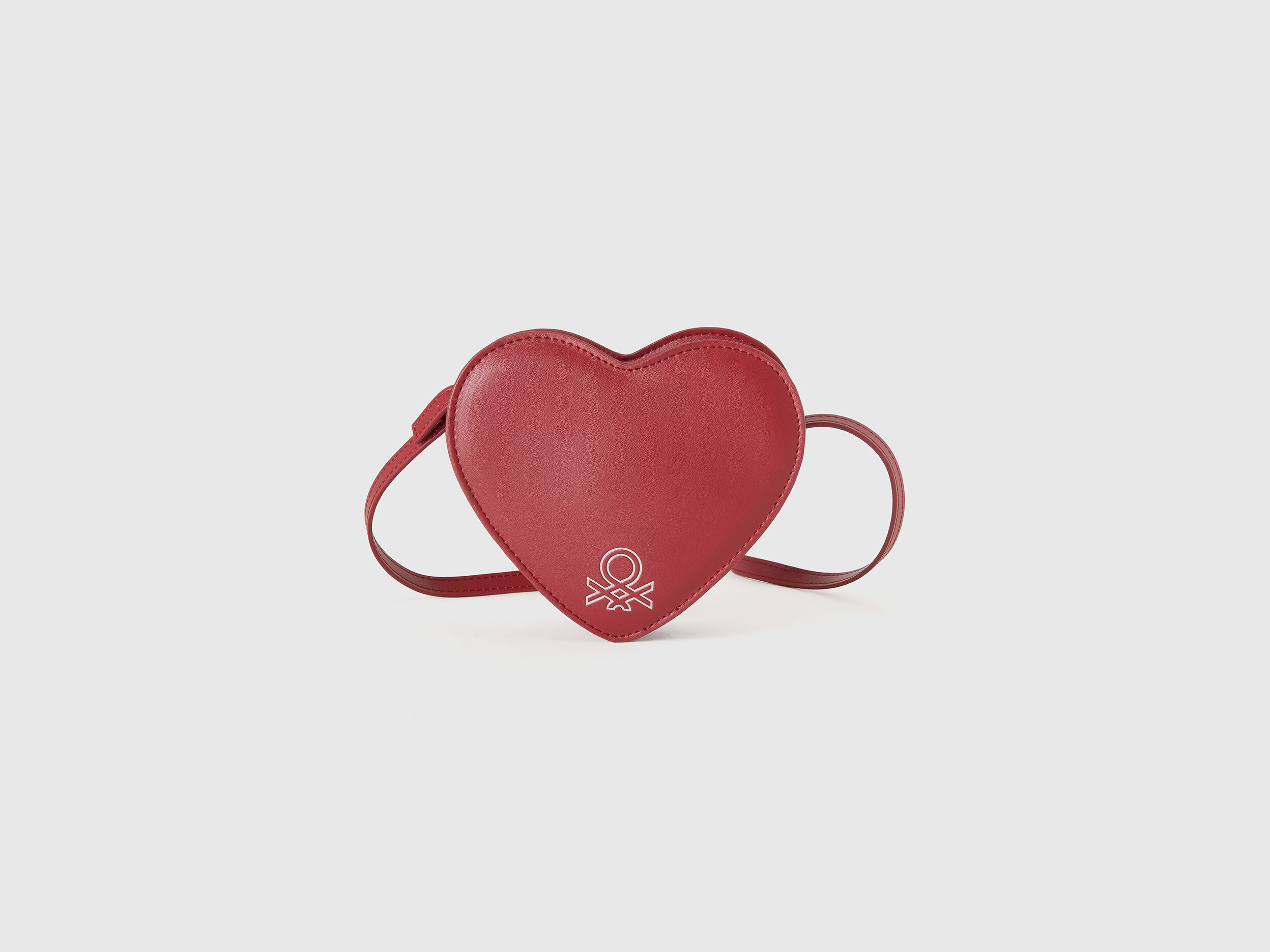 Heart shaped crossbody bag Red Benetton