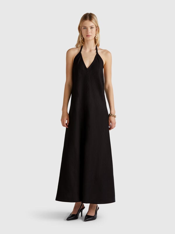 Long dress in pure linen Women