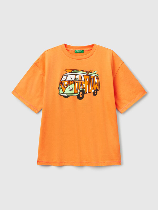 T-shirt with print on front and back Junior Boy