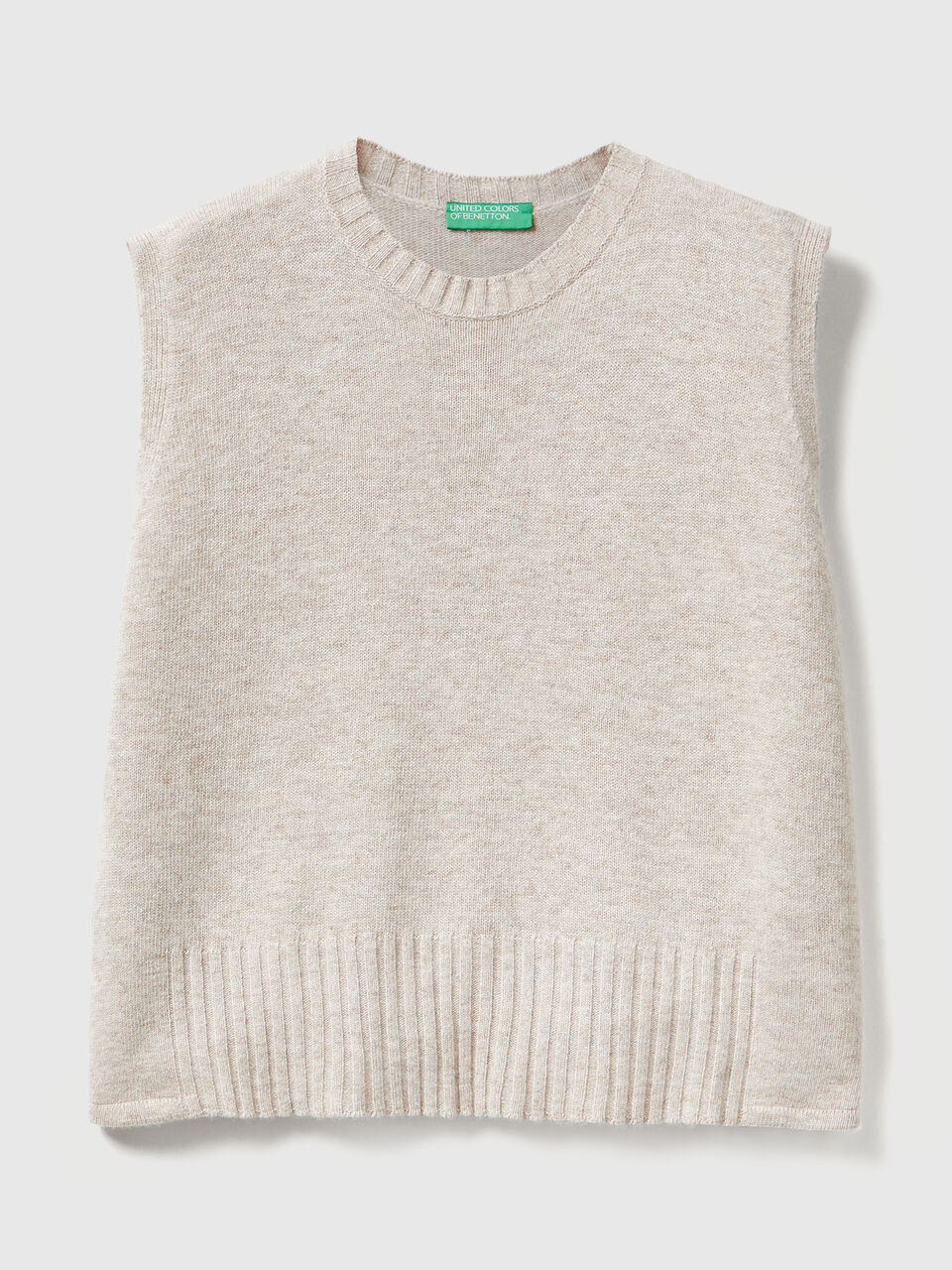 SLEEVELESS SWEATER Women image number null