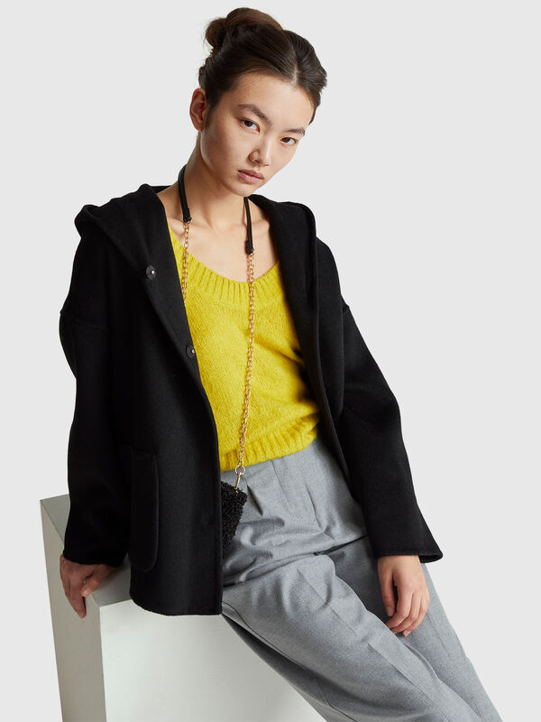 Warm sweater in mohair blend Women