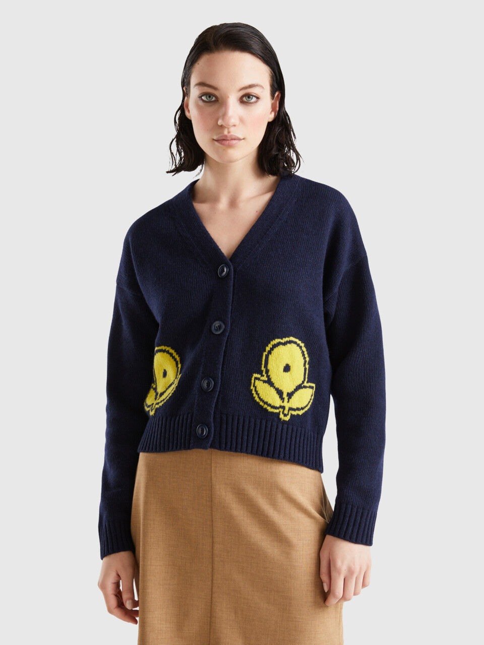 Benetton lambswool pullover top