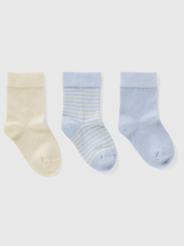 Sock set in light blue tones
