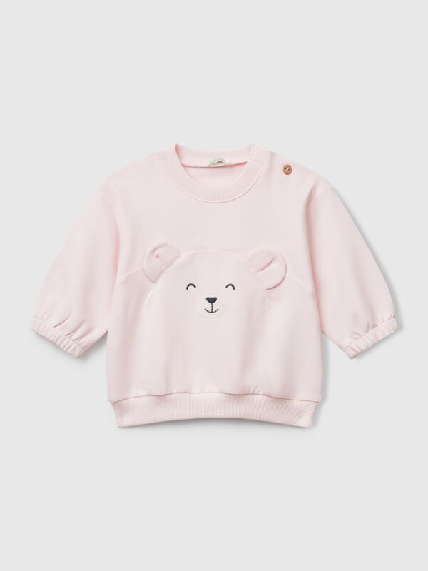 Sweatshirt with embroidery and patches New Born (0-18 months)