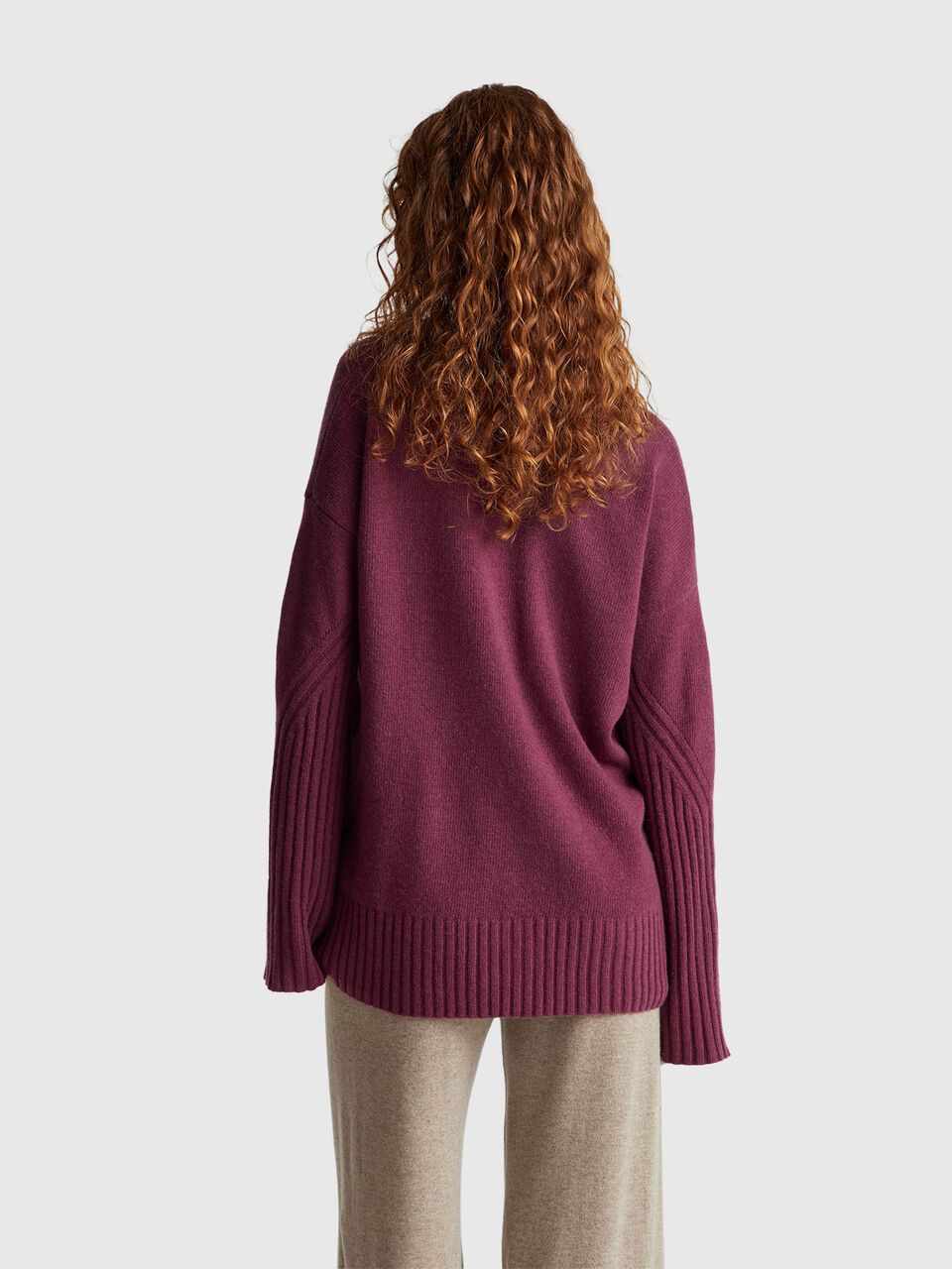 V NECK SWEATER L/S Women image number null