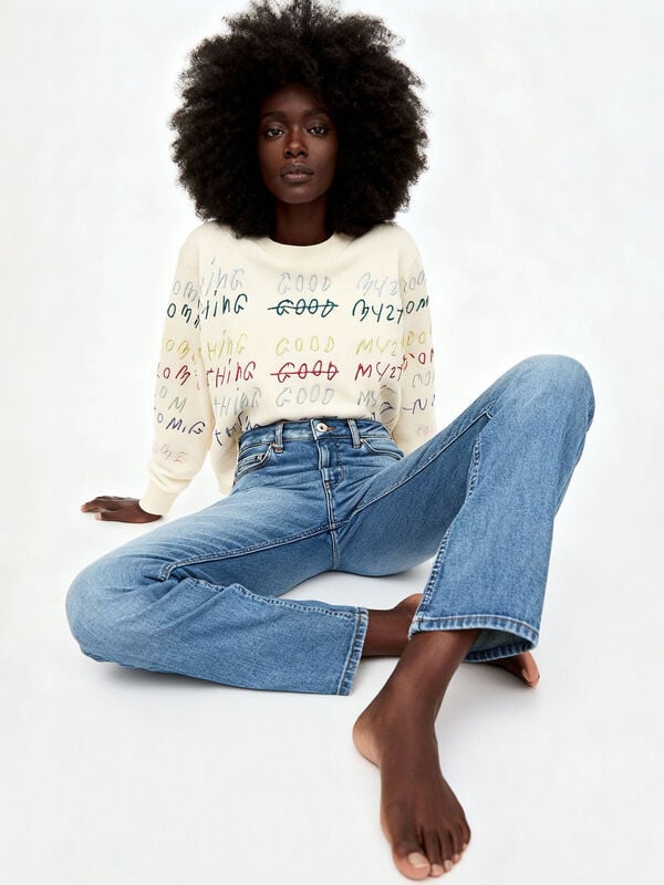 Sweater with Coco Capitán embroidery Women