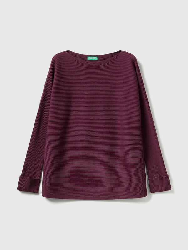 Boat neck sweater Women