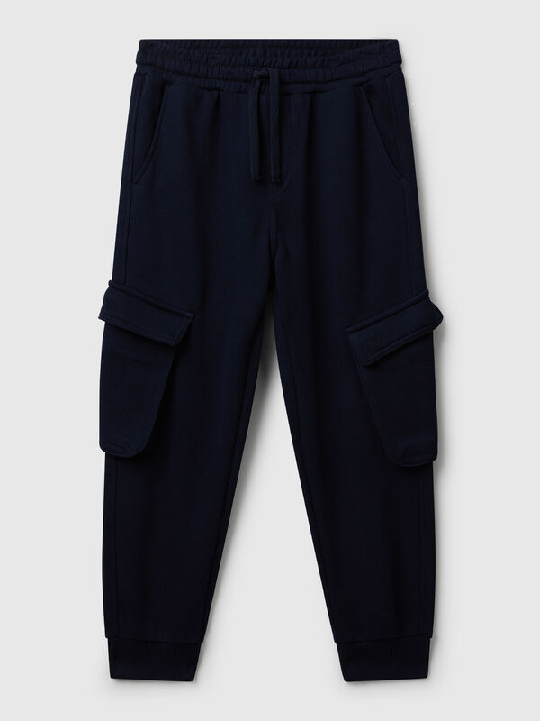 Sweat fabric cargo joggers Junior Boy