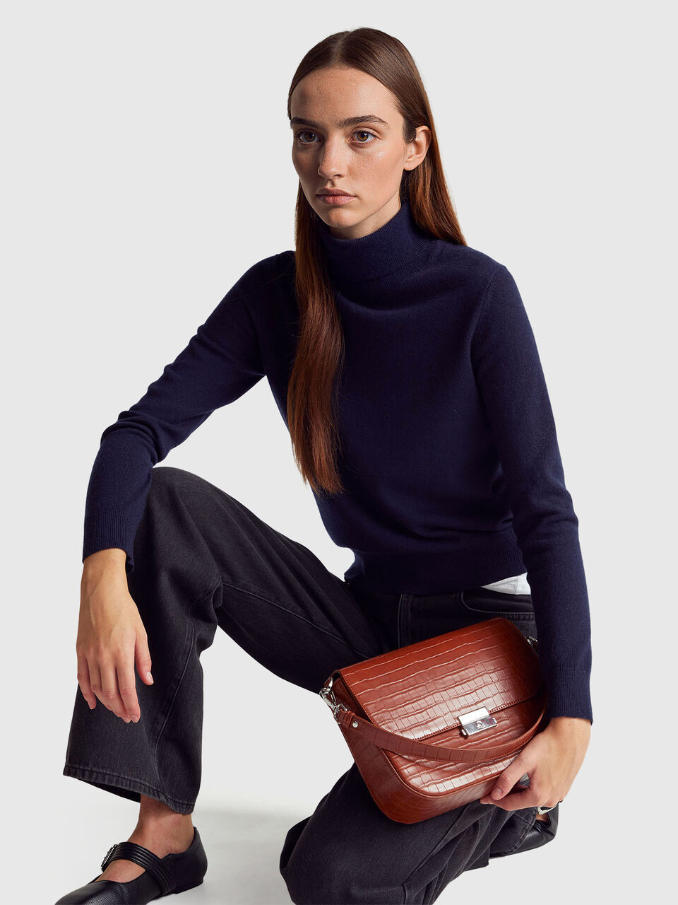 TURTLE NECK SWEATER Women image number null