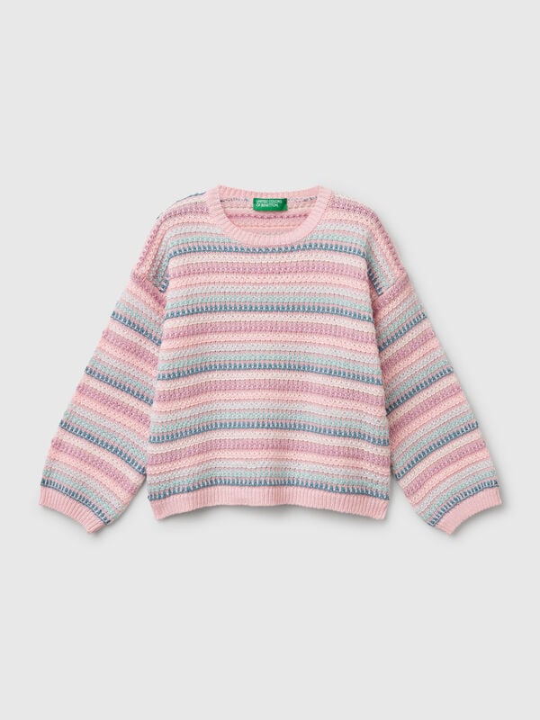 Sweater with multicolor stripes Junior Girl