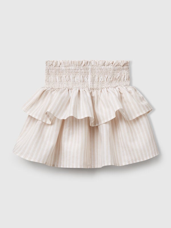 Floral skirt with flounces Junior Girl