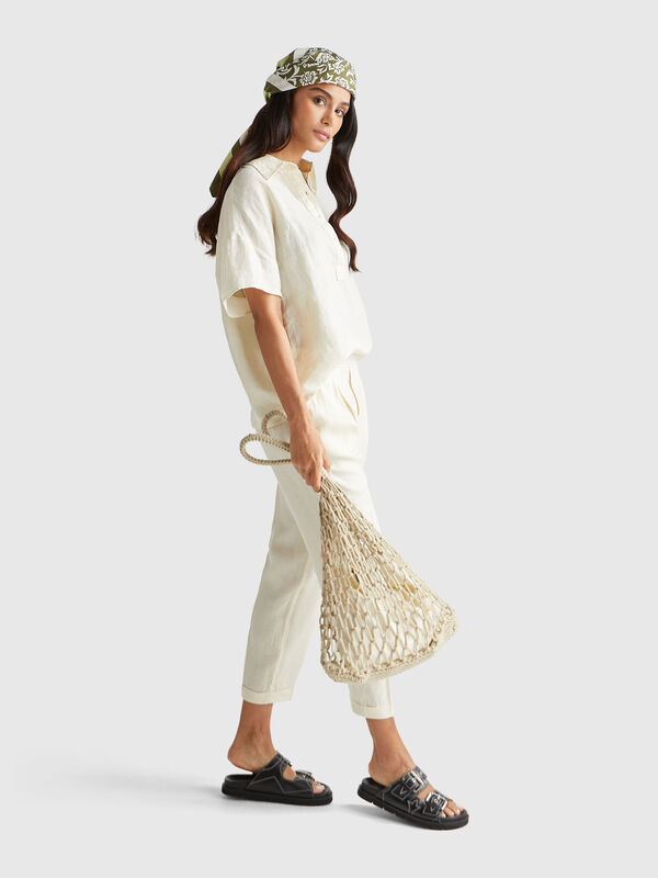 Patterned foulard in fabric  Women