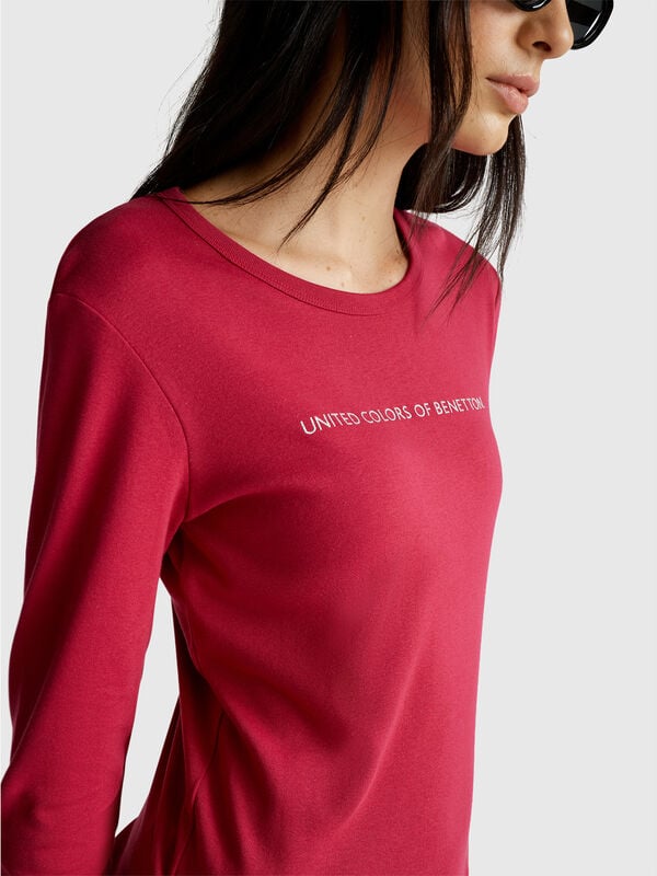 100% cotton long sleeve t-shirt Women