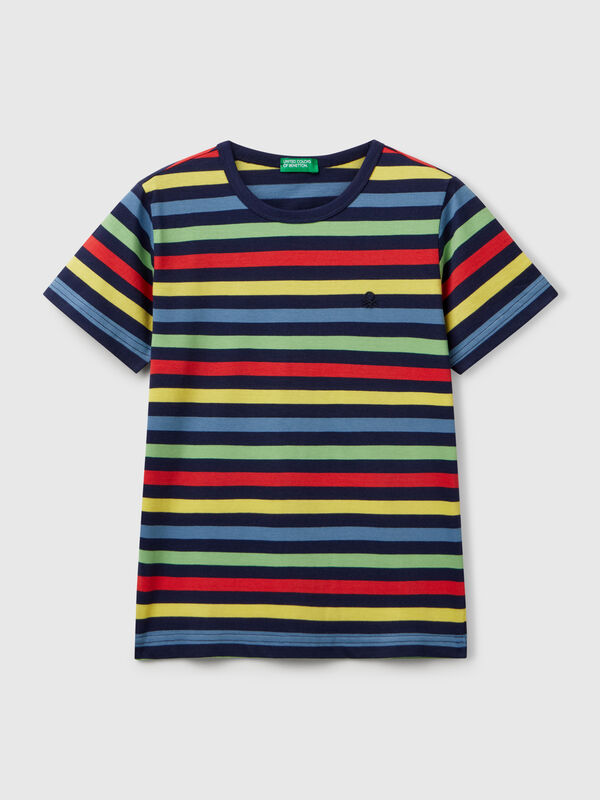 100% cotton striped t-shirt Junior Boy