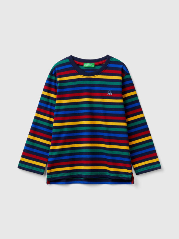 Striped t-shirt in 100% cotton Junior Boy