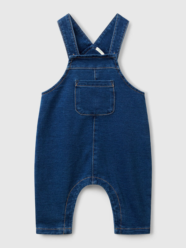 Denim look baggy fit dungarees New Born (0-18 months)