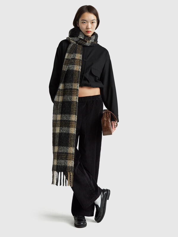 Wide velvet trousers Women