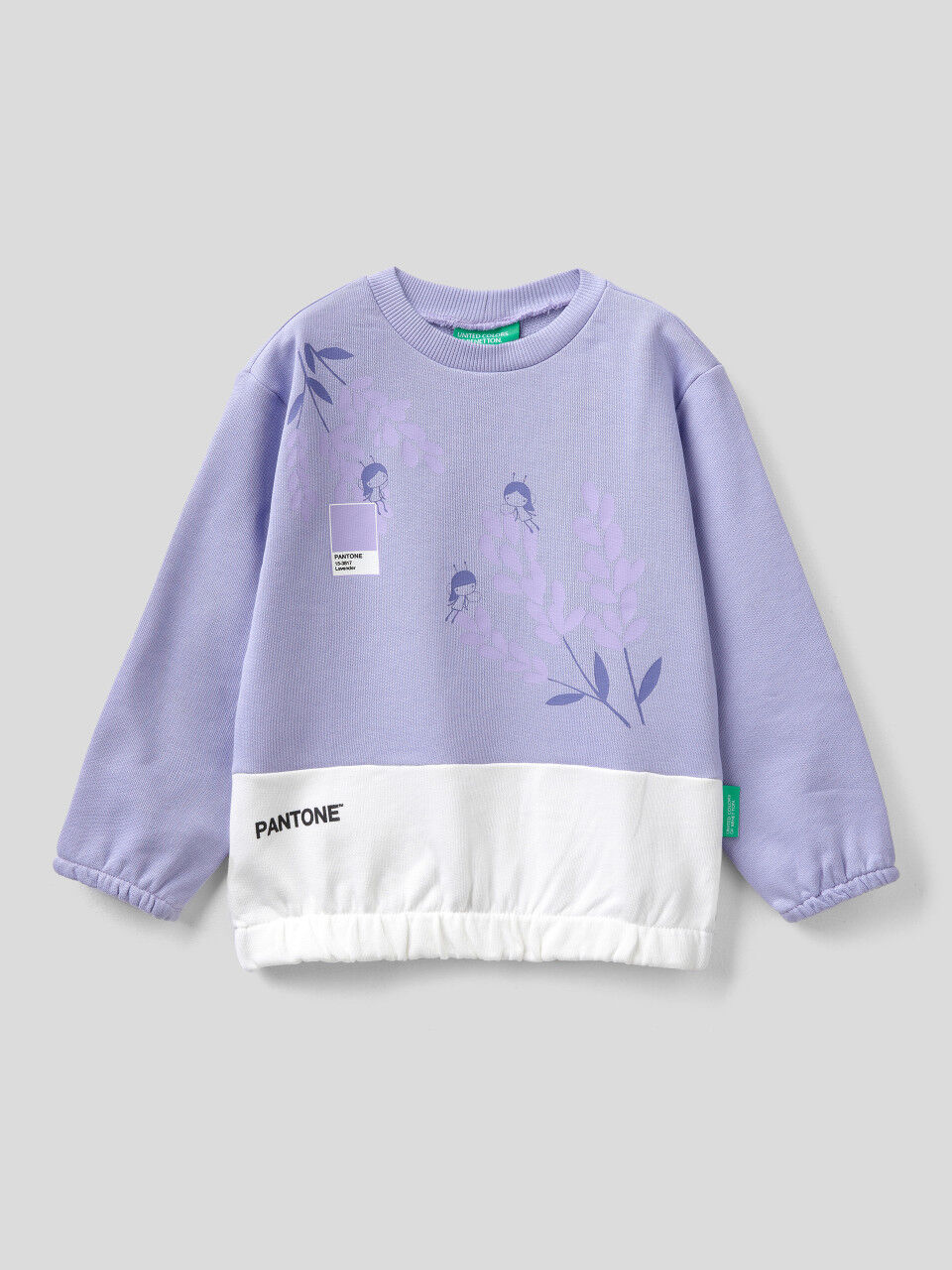 BenettonxPantone™ lilac sweatshirt with print