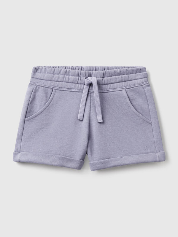 100% cotton fleece shorts Junior Girl