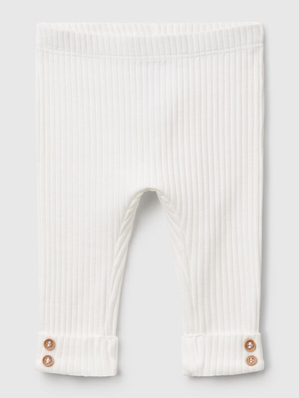 Stretch cotton leggings New Born (0-18 months)