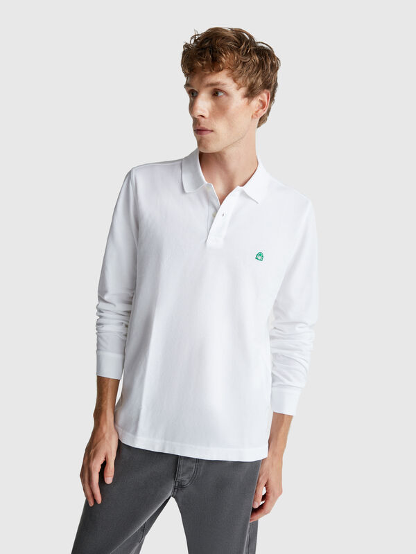 Long sleeve cotton polo  Men