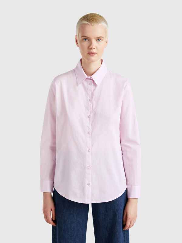 Regular fit shirt in light cotton Women