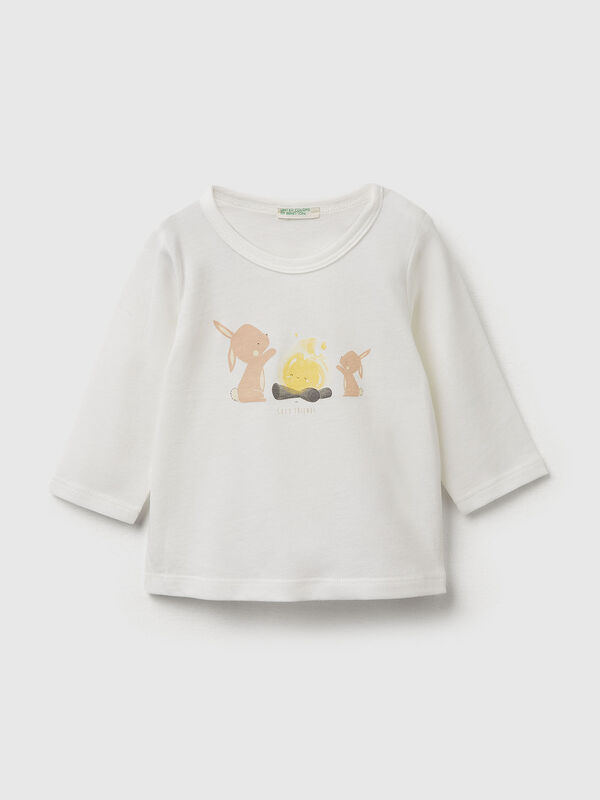 Cotton t-shirt with print New Born (0-18 months)