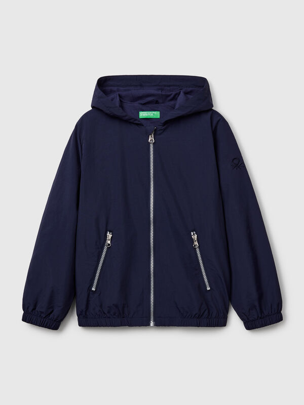 Nylon jacket with hood Junior Boy