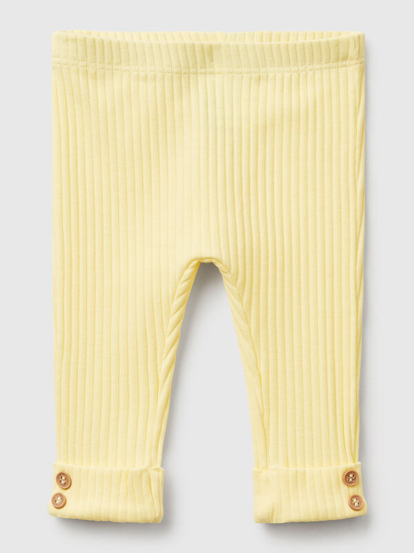 Stretch cotton leggings New Born (0-18 months)