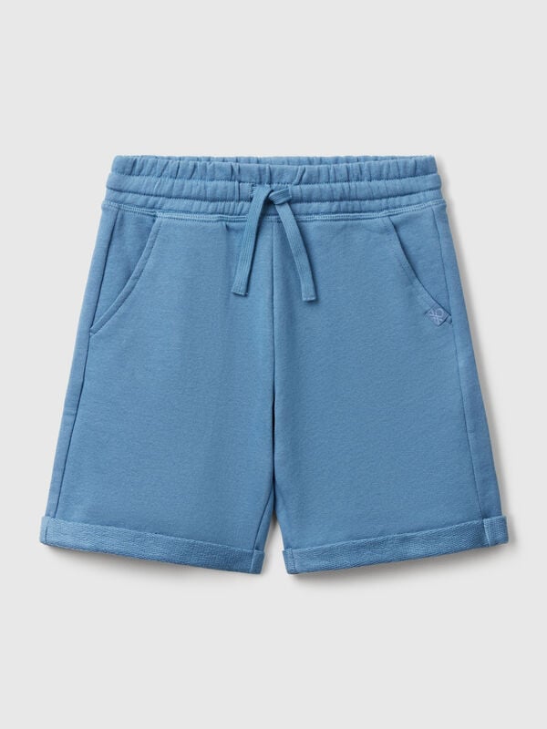 Bermuda shorts in pure cotton fleece Junior Boy