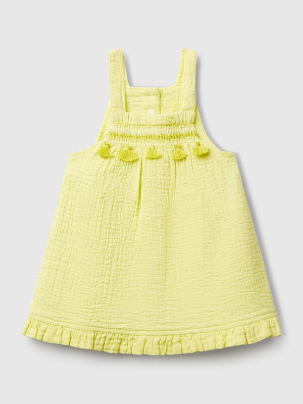 Dungaree dress with tassels New Born (0-18 months)