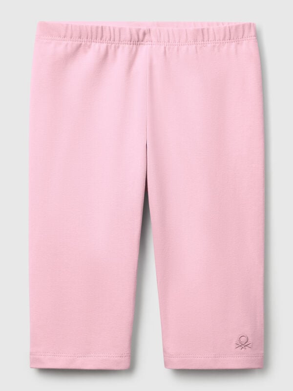3/4 leggings in stretch cotton Junior Girl