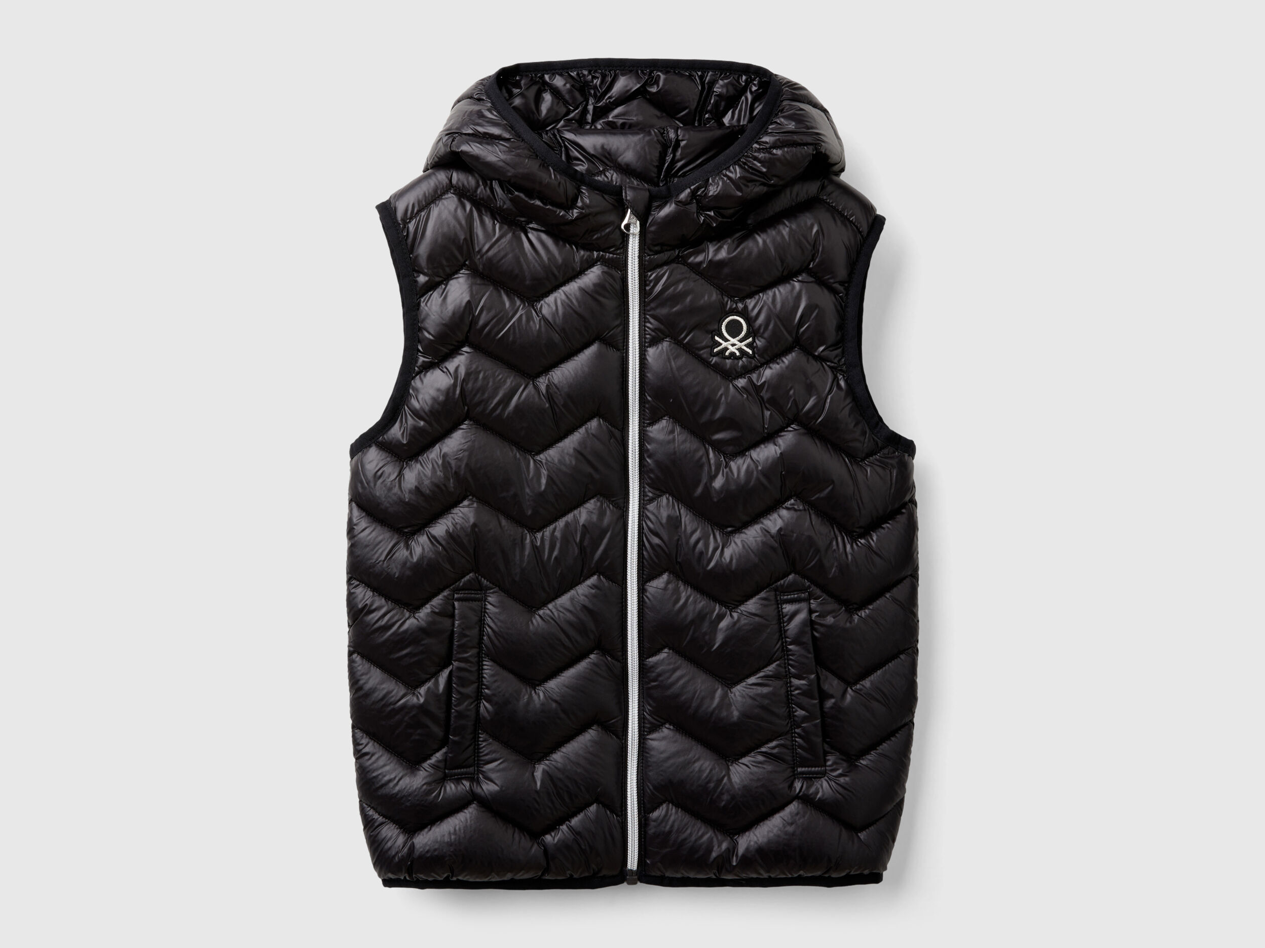 Junior Girls Sleeveless Puffer Jackets Collection 2024 Benetton