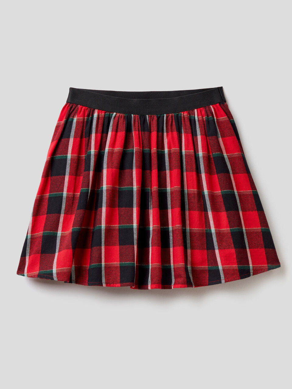 Tartan skirt in flannel