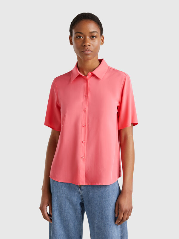 3/4 sleeve shirt in viscose Women