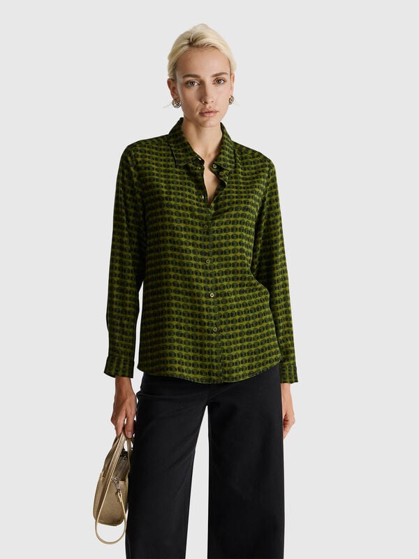Patterned shirt in viscose Women