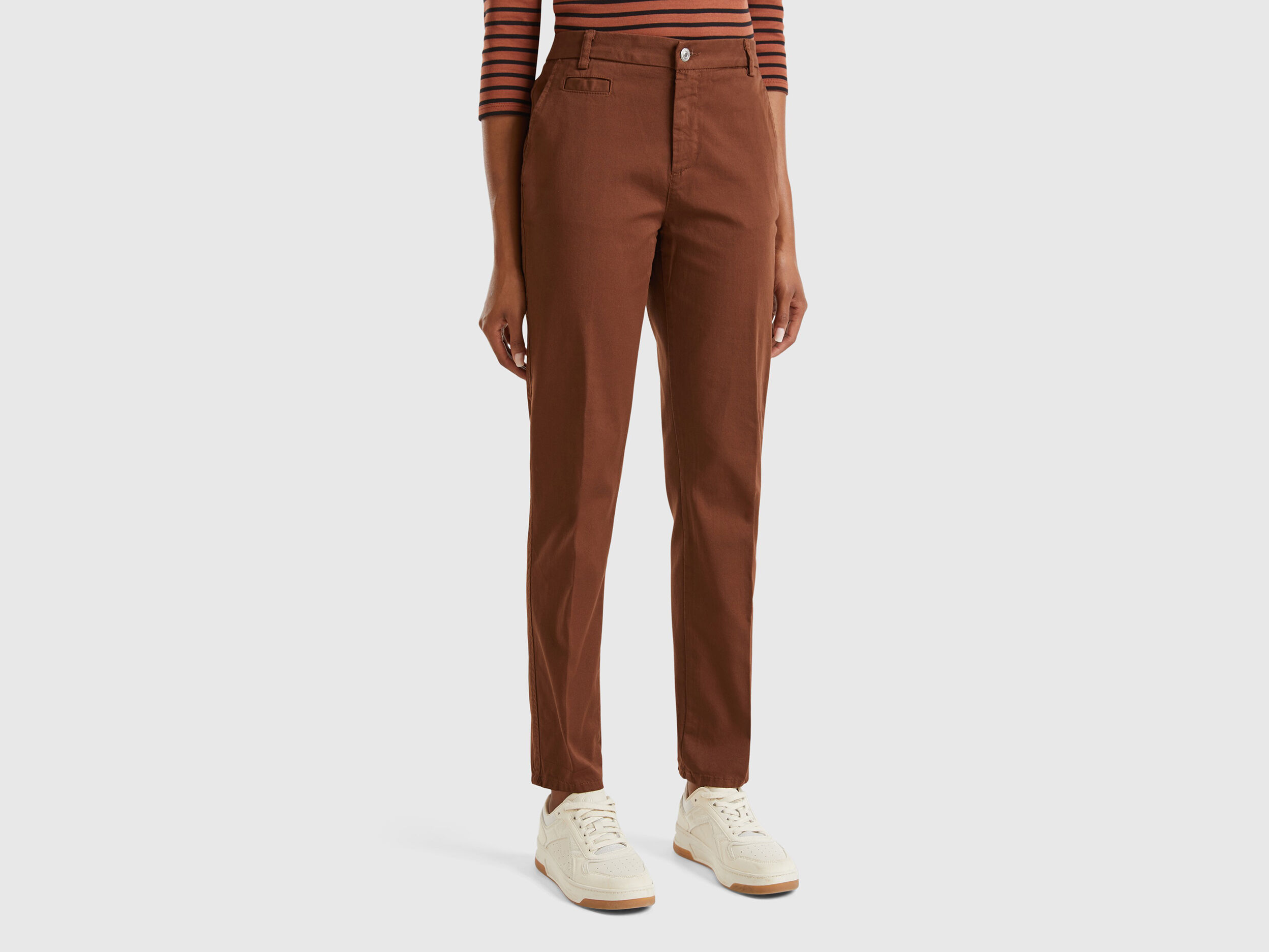Cotton chinos ladies discount