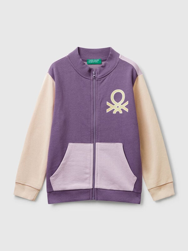 Hoodie with glittery print Junior Girl