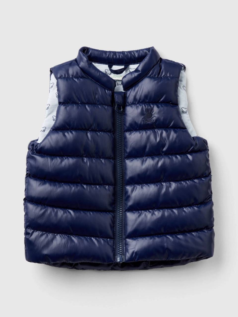 Padded vest in technical fabric Dark Blue Benetton