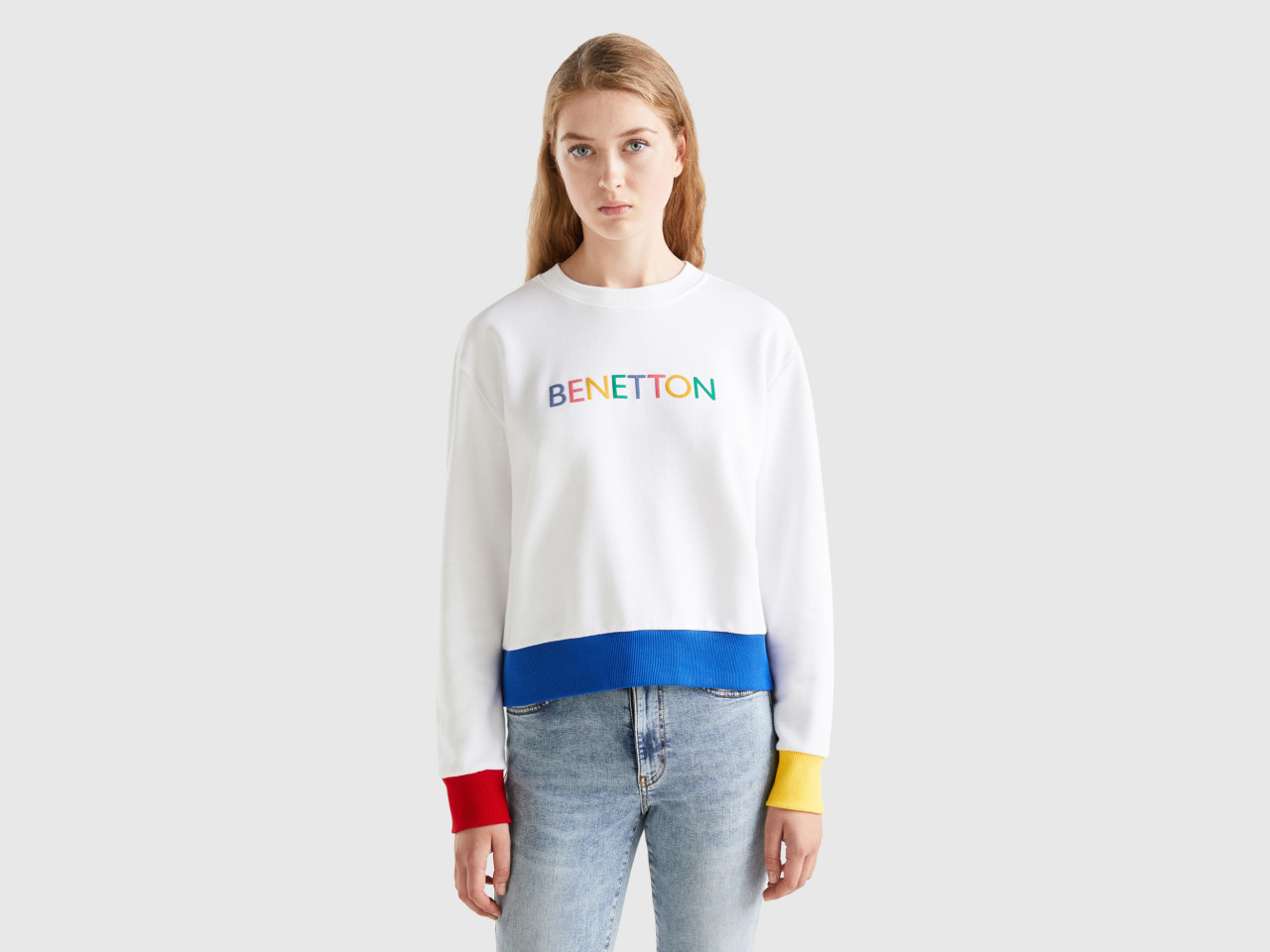 Benetton sweatshirt for ladies outlet